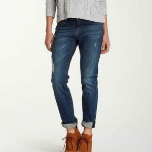 Kut from the Kloth SAMMIE Straight Leg Blue Jeans Distressed Straight Leg